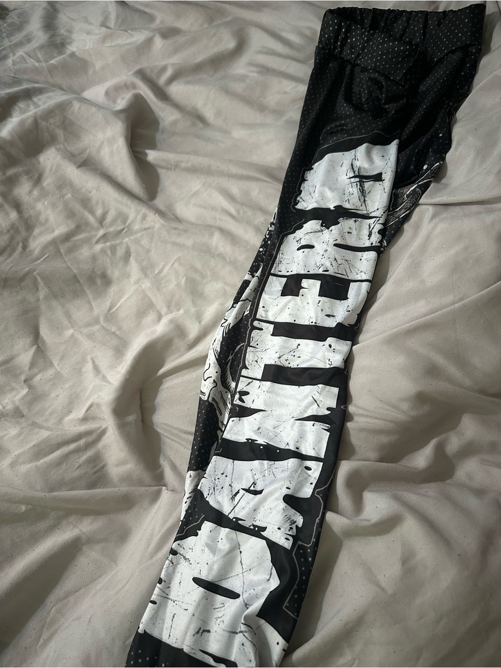 Source Unknown 2 pairs of Black compression pants with PANTERA graphic